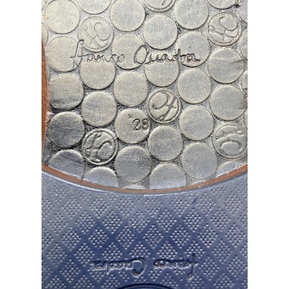 FRANCO CUADRA Chestnut Brown Derby Shoes Genuine Deer Leather Fast Ship Mens 9 - Picture 11 of 12